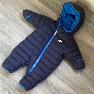 Nike Kids Navy Blue One Piece Snowsuit